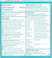 Vista 8 de Cápsulas de alivio de diarrea Imodium A-D con clorhidrato de loperamida, medicina antidiarreica para ayudar a controlar los síntomas de diarrea