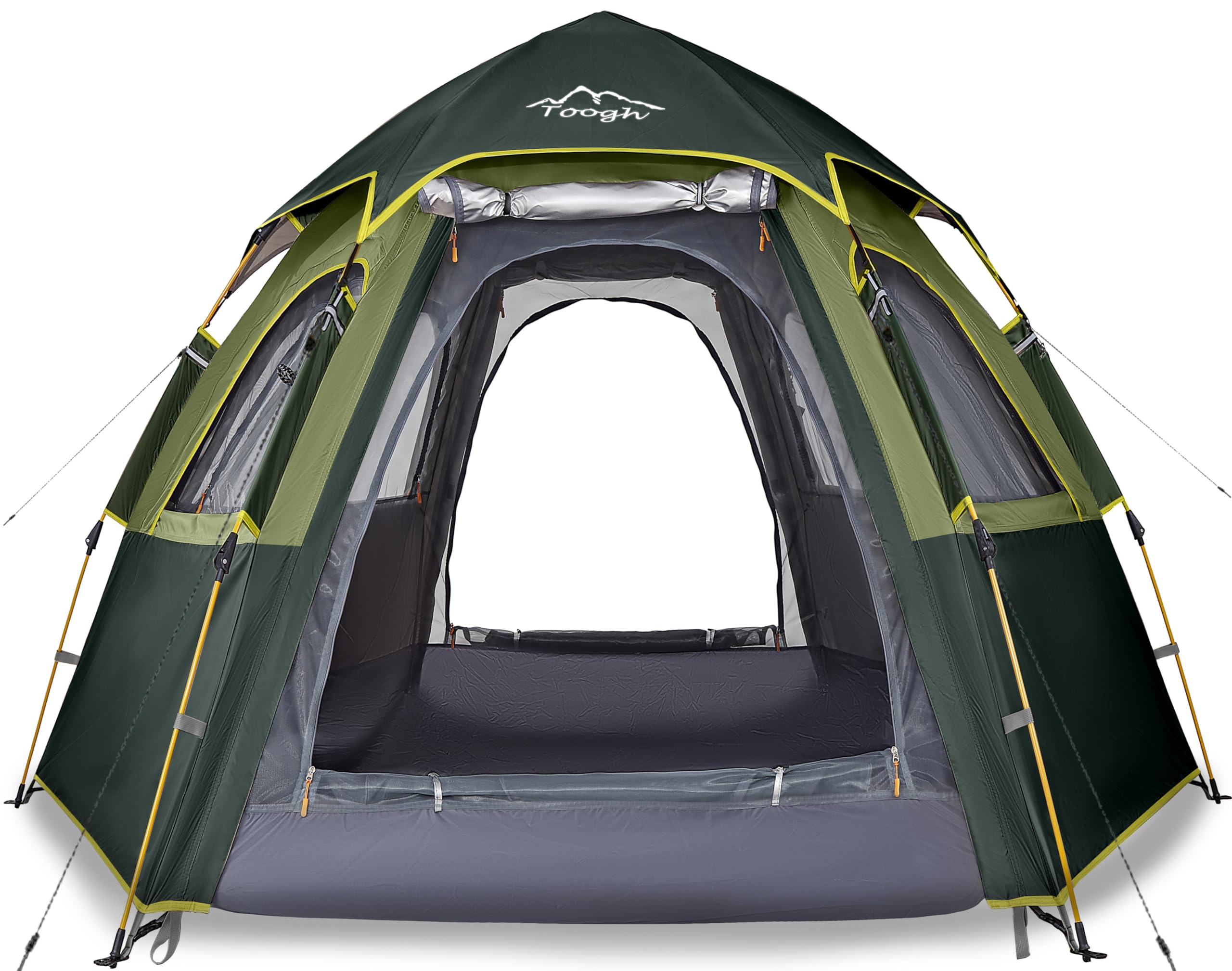 Camping Tent with Instant Setup, 2/3 Person Weatherproof Tent Easy Quick Set Up in 60 Seconds with Rainfly Backpack Tent for Family Camping & Hiking, Upgraded Ventilation,Center Height 66-inch