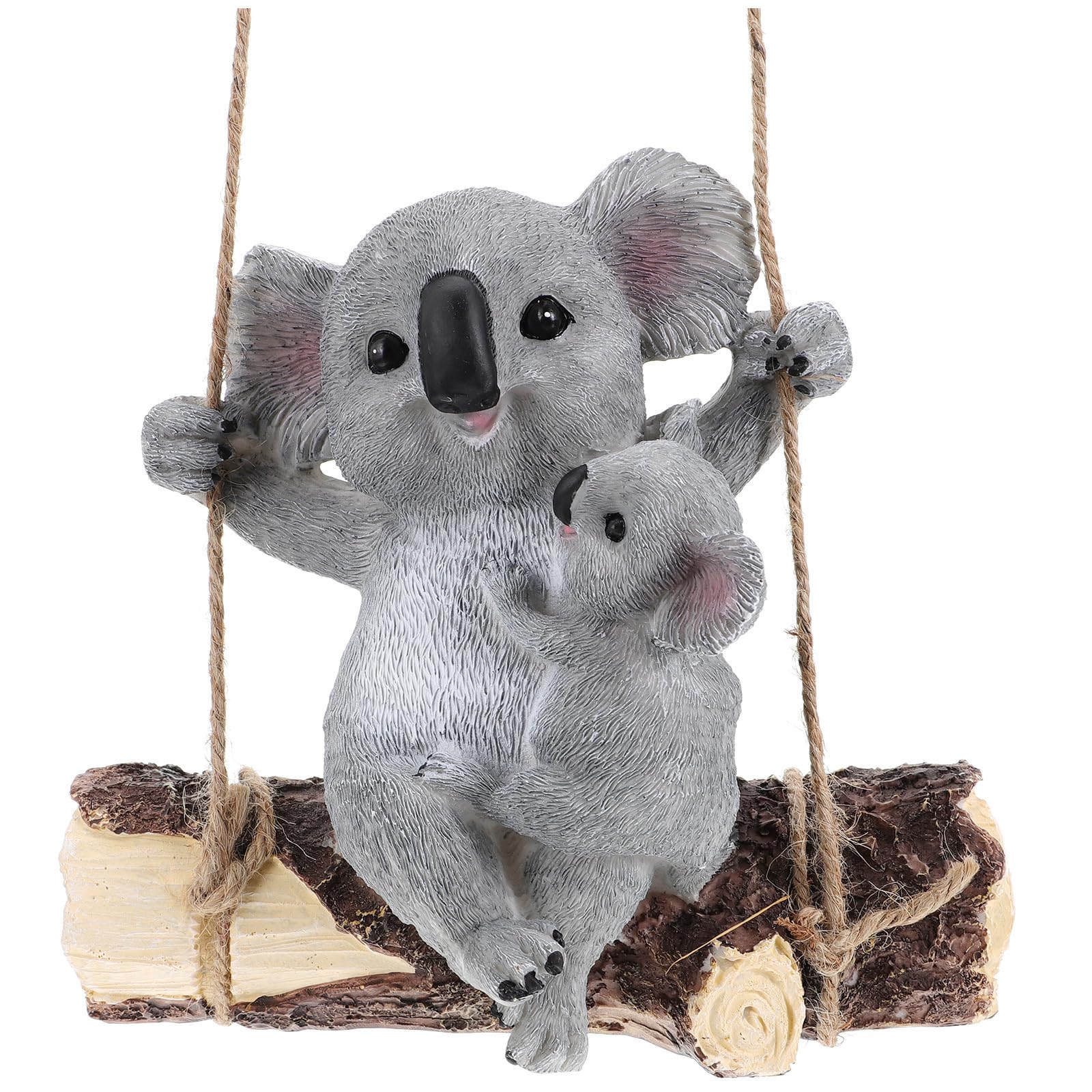 Ornement de jardin résine koala déco extérieure suspendue parc