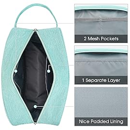 Narwey Travel Toiletry Bag for Women Traveling Dopp Kit Makeup bag Organizer for Toiletries Accessories Cosmetics (Mint Green)