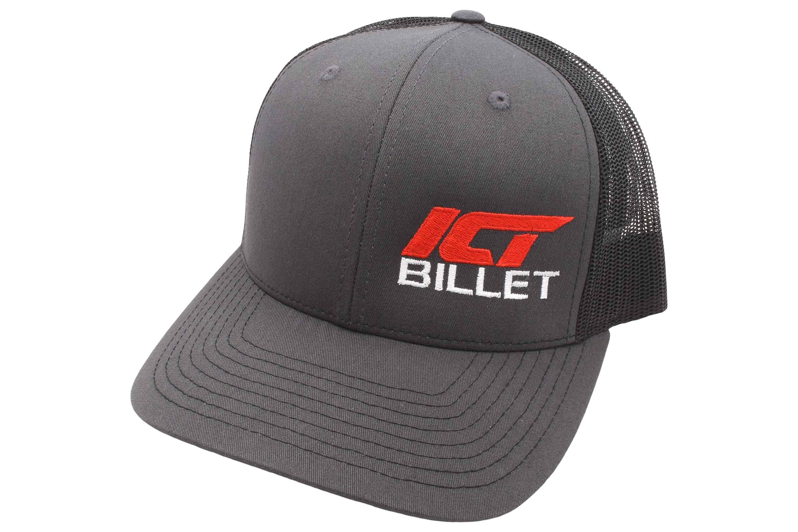 ICT Billet LS Swap - Universal Fit Trucker Racing Ball Cap Hat LSX Black Gray