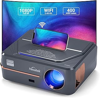 Projector with Wifi and Bluetooth,400 ANSI Lumen Projector 4k HD Projector 1080p,Outdoor Portable Projector, Home Movie Theater Projector Compatible with iOS,Android,PC,XBox,TV Stick,HDMI,USB
