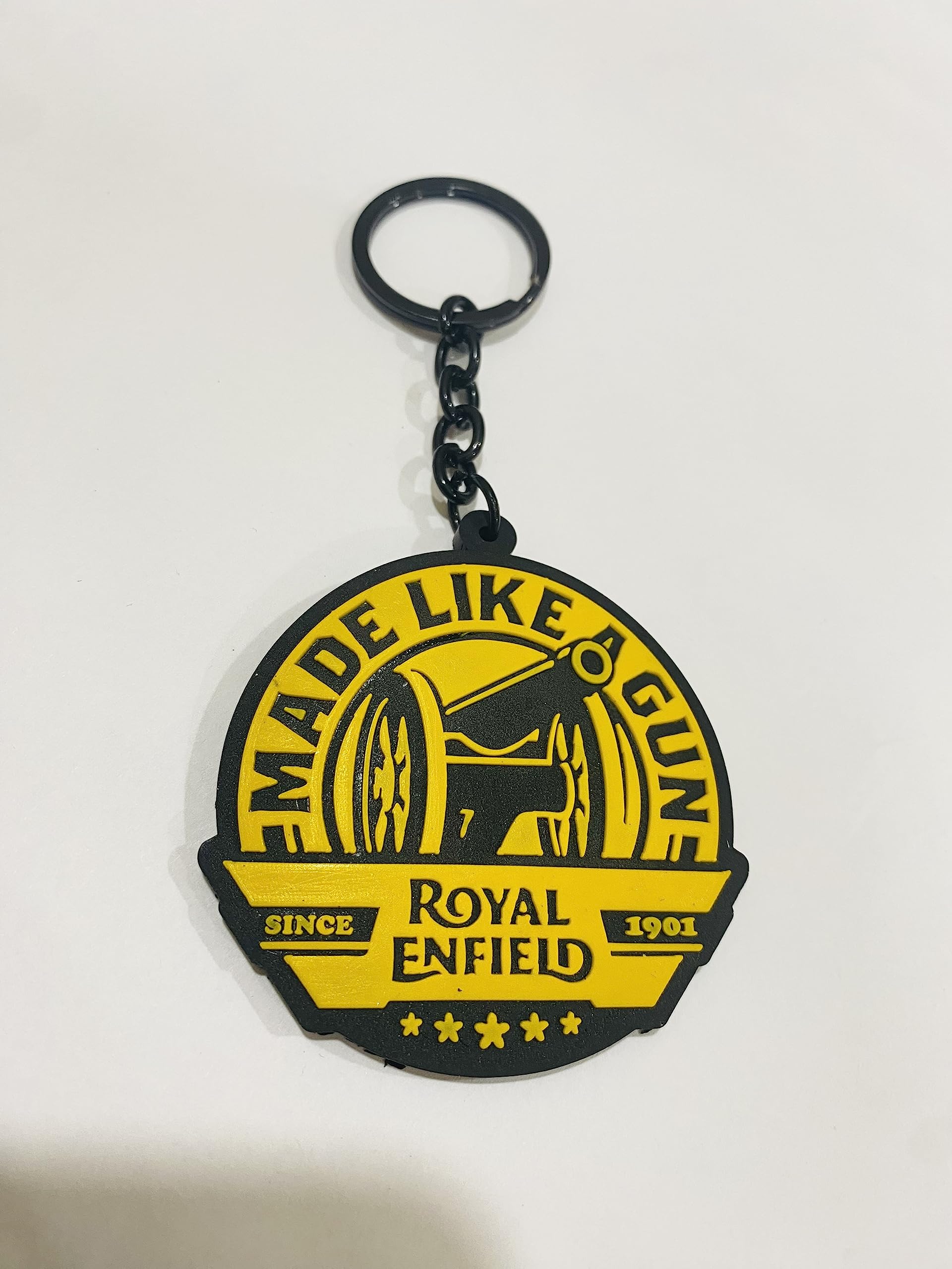 Imported Rubber Key chain for Royal RE Bullet Classic Bike Keychains Unbreakable and Compatible with Royal Enfield for Men and Women