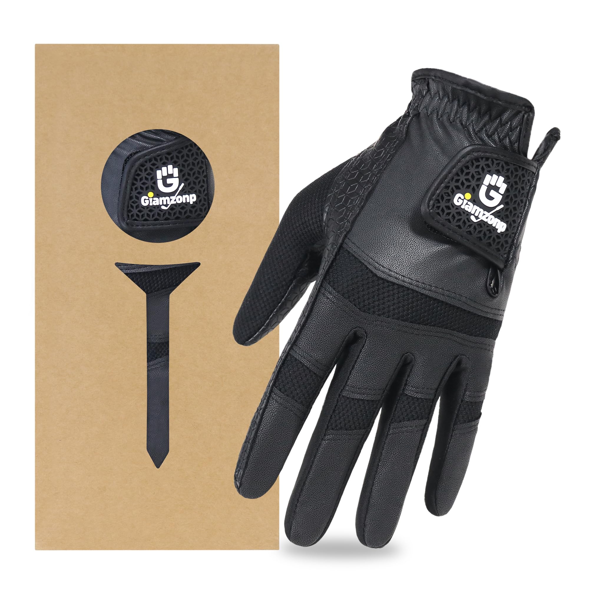 GIAMZONP Womens Golf Glove for Left or Right Hand 1 Pack, Breathable Lightweight Ladies Golf Glove with Non-Slip Grip for Women Golfers