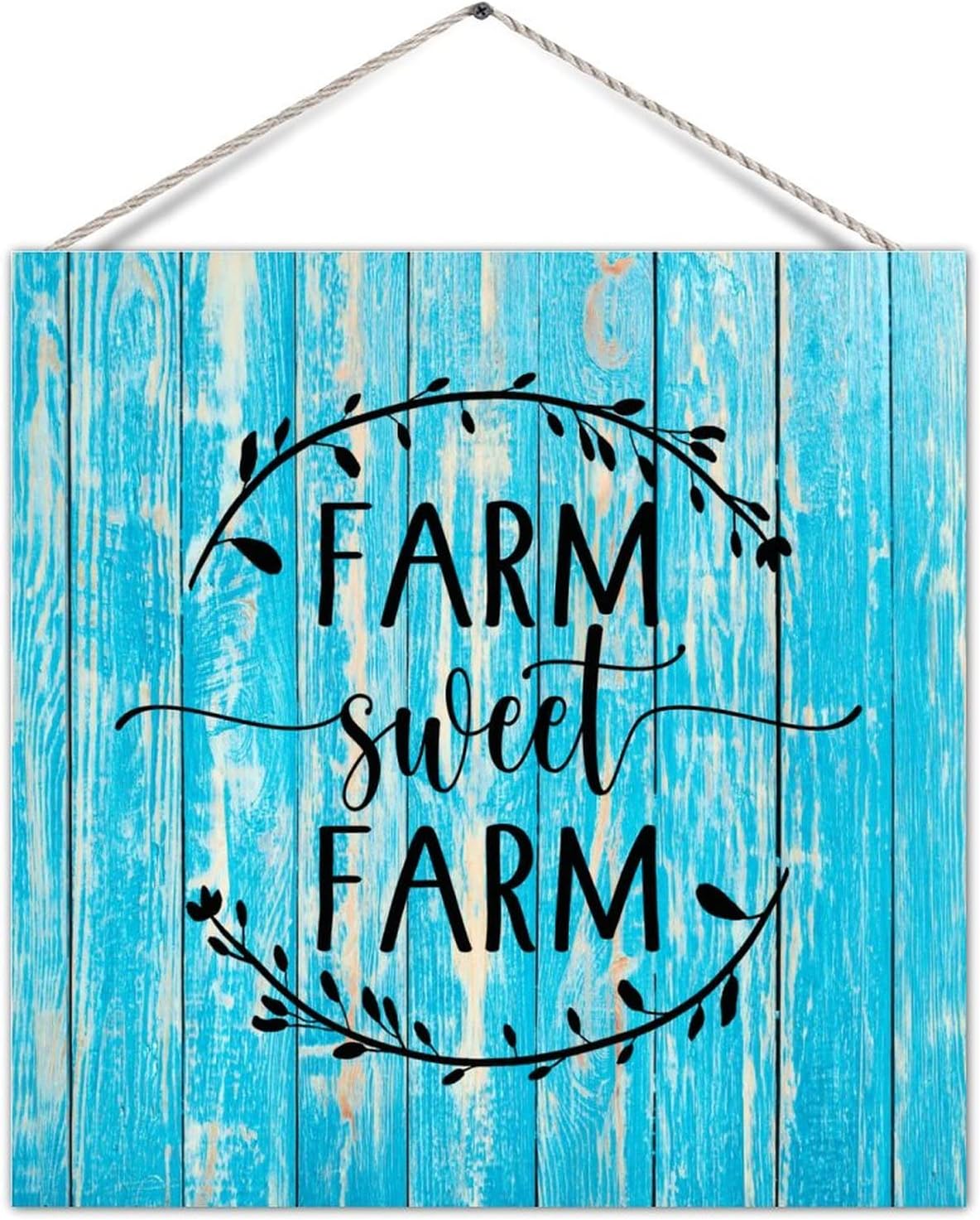 Motivational Decorative Wood Sign Farm Sweet Farm Wood Wall