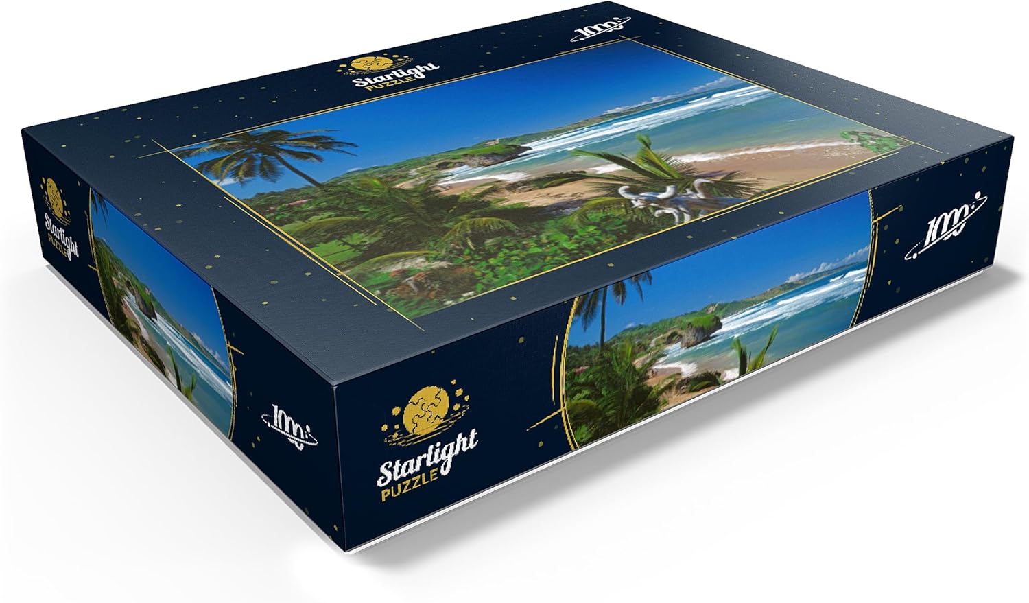 MyPuzzle East Coast Near Bathseba, Barbados, Leeward Islands, Caribbean Sea - Premium 1000 Piece Jigsaw Puzzle for Adults