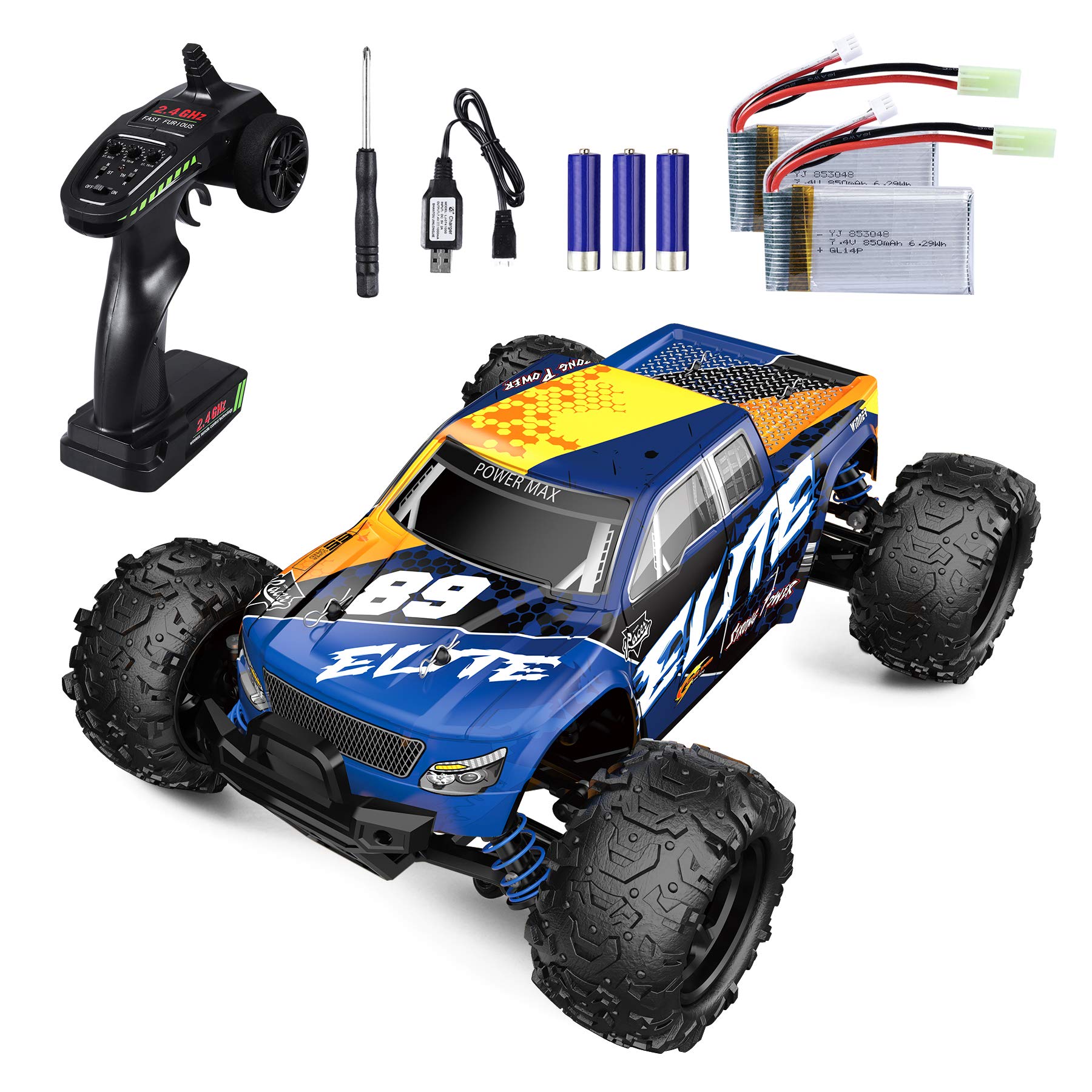 YEZI Remote Control Car, 1:18 Scale RC 