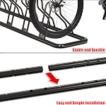 Simple Houseware 5-Bike Floor Storage Rack - Adjustable Bicycle Parking Stand & Garage Organizer for Road and Kids Bikes, Black | Bicycle Parking Stand Organizer for Road and Kids Bikes