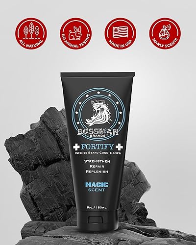 Vista 36 de Bossman Fortify - Acondicionador de barba intenso para hombres (aroma Vetiver X) – Hidrata, repone y protege con ingredientes naturales – Fórmula