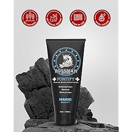 Bossman Fortify Intense Beard Conditioner for Men (Magic Scent) - Moisturizes, Replenishes & Protects with Natural Ingredients - Thicker Formula, Made in USA