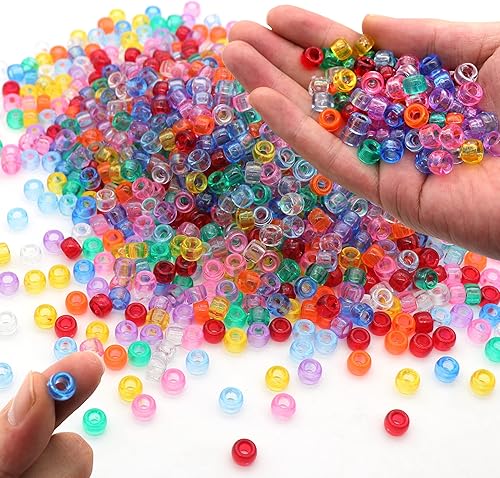 Miniatura 26 de Cuentas de pony negras para pulseras de amistad, fiesta de vacaciones, plástico, 1000 piezas, cuentas de Halloween para hacer joyas, pulseras DIY