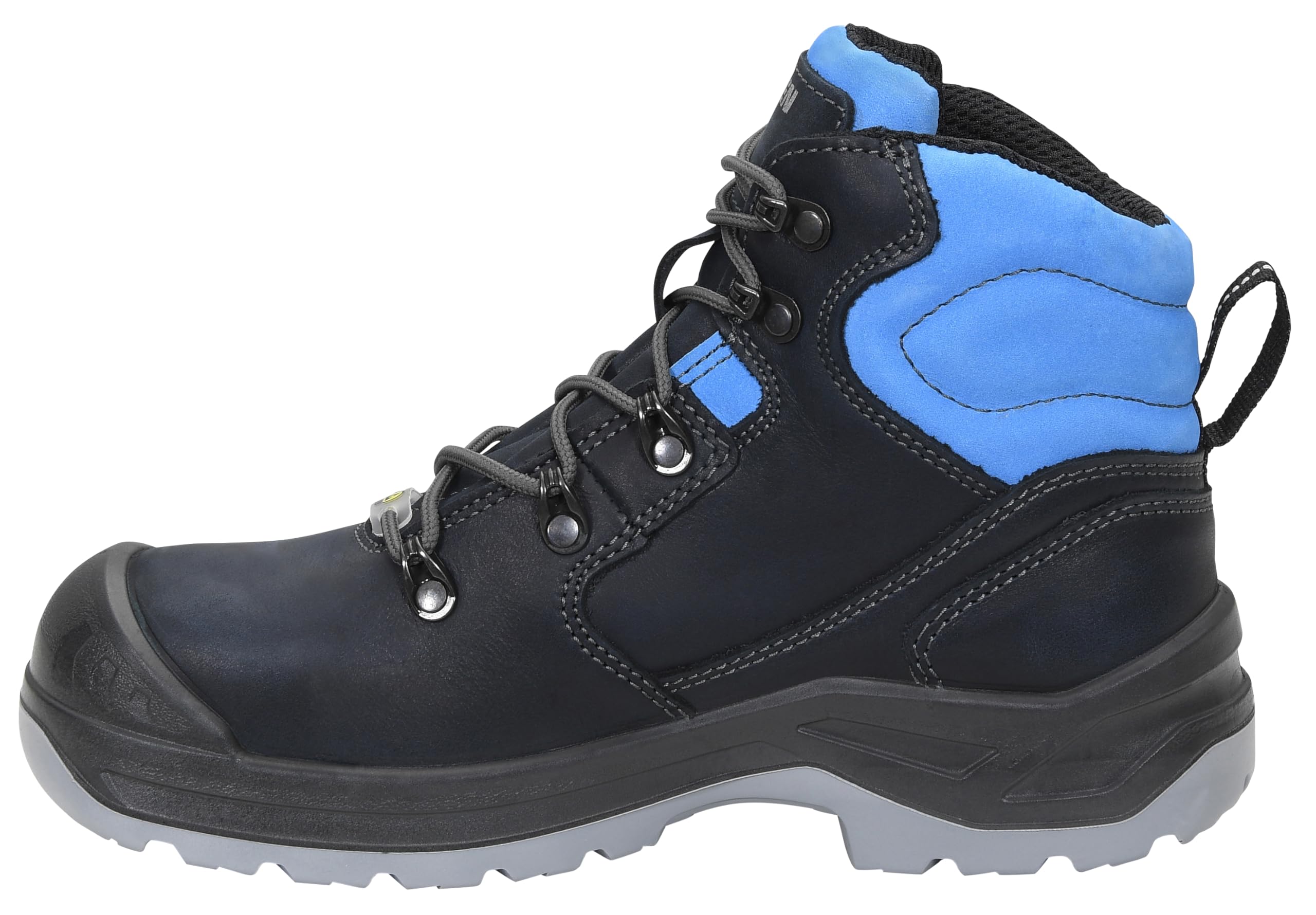 ELTEN Sicherheitsschuhe LENA blue Mid ESD S3, Damen, Lederschuh, robust, leicht, Blau, Stahlkappe - Größe 37