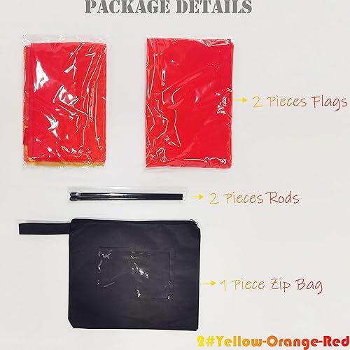 Miniatura 3 de Banderas de adoración para danza de la iglesia, banderas de danza de alabanza para conjunto de adoración (2 banderas + 2 varillas flexibles + 1