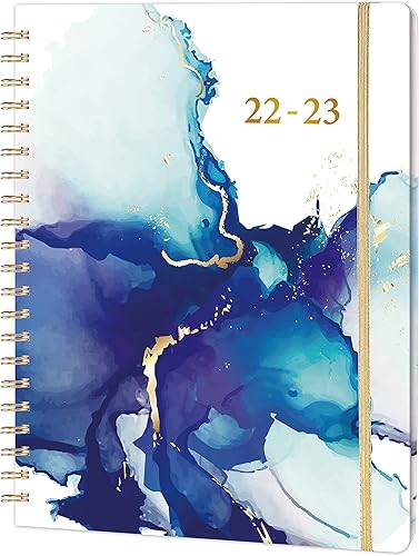 Agenda 2022-2023 - 9.2 x 11.2 pulgadas, agenda académica de tapa dura 2022-2023, julio 2022 a junio 2023, planificador semanal y mensual con
