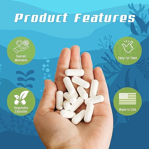 Miniatura 4 de Daily Health - Pure Okinawa Coral Calcio - Suplemento de grado marino con 72 minerales traza - 1475 mg, 270 cápsulas