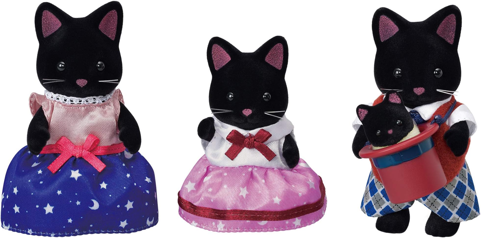 Sylvanian Families Midnight Cat Family - dollhouse playset 5530