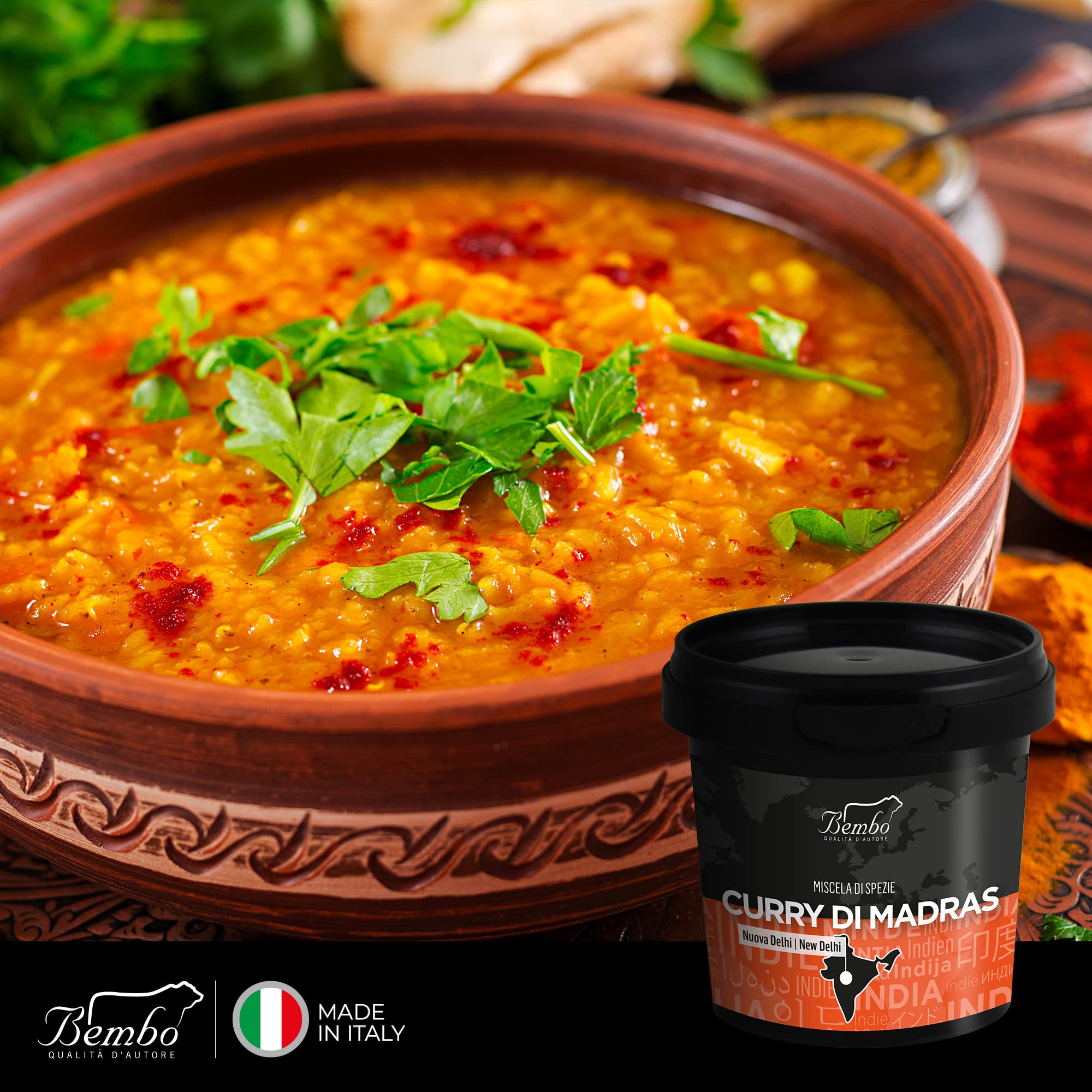 Mezclas de Especias Bembo - Gran Sabor - Especias Gourmet - Las Mezclas más Famosas del Mundo - Idea de Regalo para Mujeres, Navidad, Cumpleaños - Aromas y Especias - Made in Italy