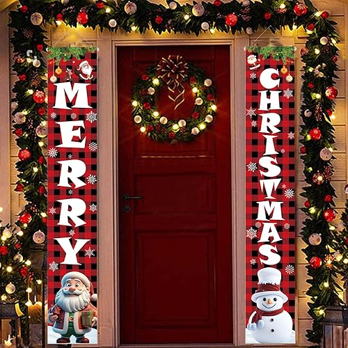 Miniatura 4 de Banderines de tela de Navidad de 21 pies, banderines triangulares, banderines de algodón rojo, verde y blanco, para Navidad, cumpleaños, boda,