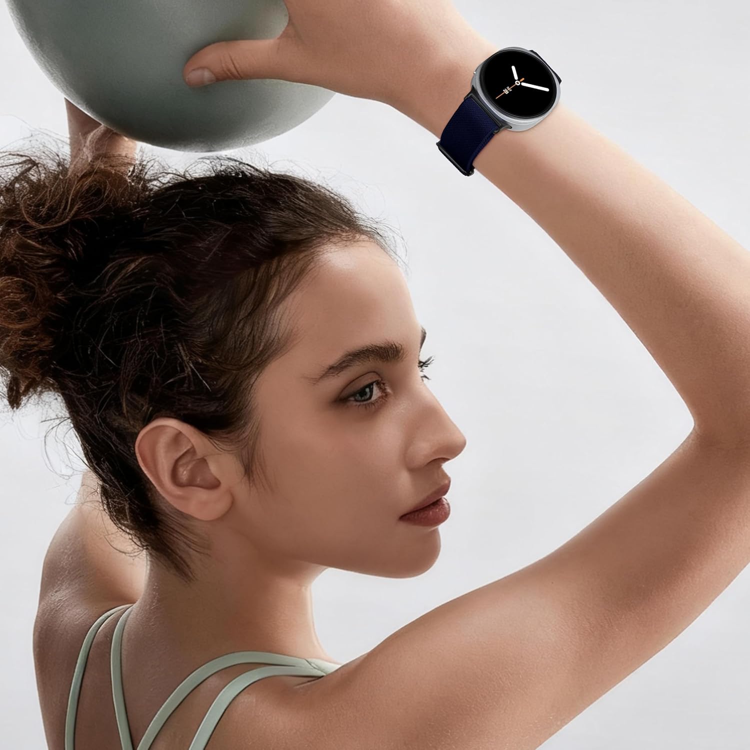 3 Pack Stretchy Nylon Bands Compatible for Samsung Galaxy Watch 8 Band 40mm 44mm/ 8 Classic 46mm, Solo Loop Sport Straps Soft Breathable Wristband for Galaxy Watch 8 Classic Band for Men Women - Image 6