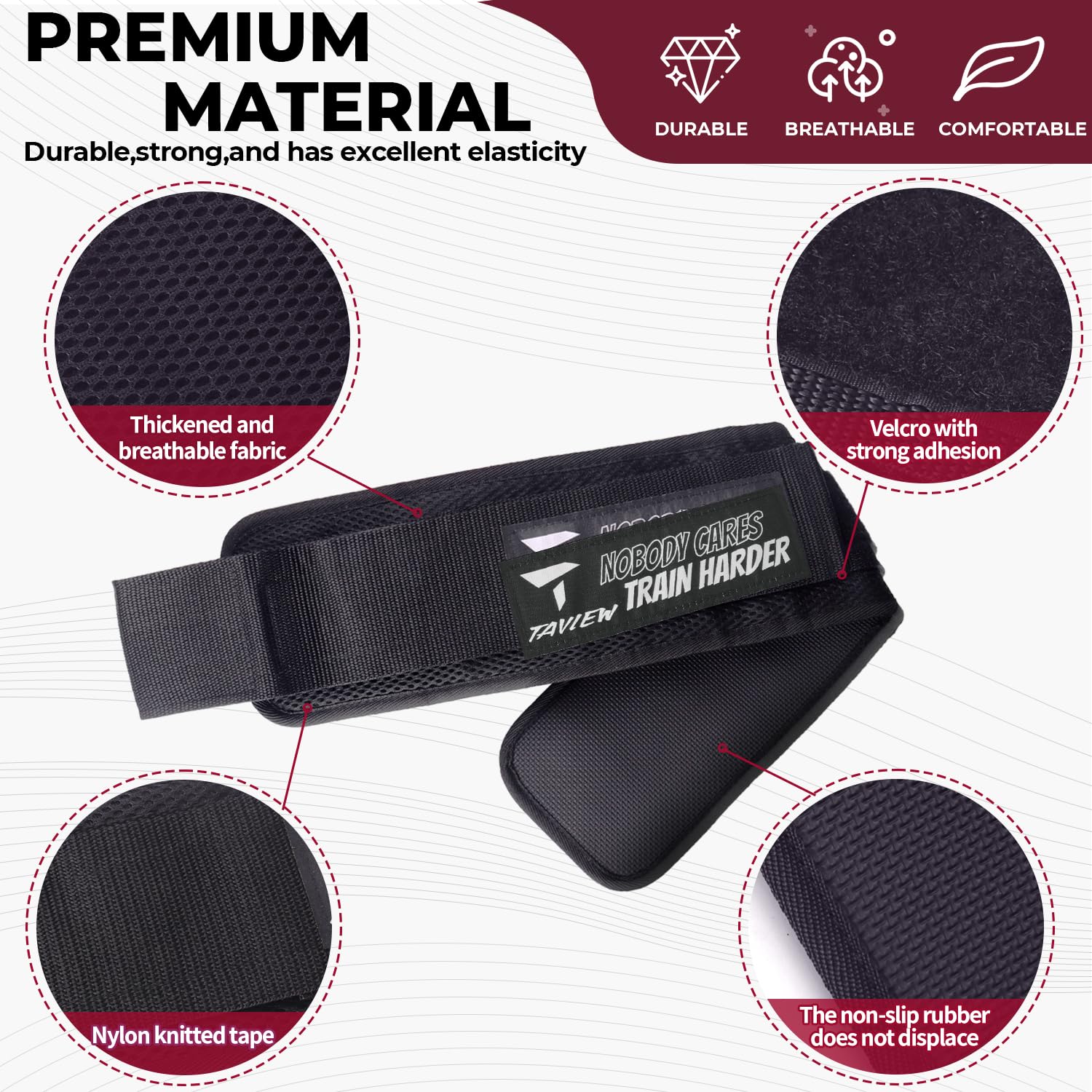 Hip Thrust Belt for Gym & Pilates,Booty Belt for Hip Thrust,Hip Belt Pad for Glute Bridge Butt Workout with Dumbbells Kettlebells for Lunges Reverse Squat