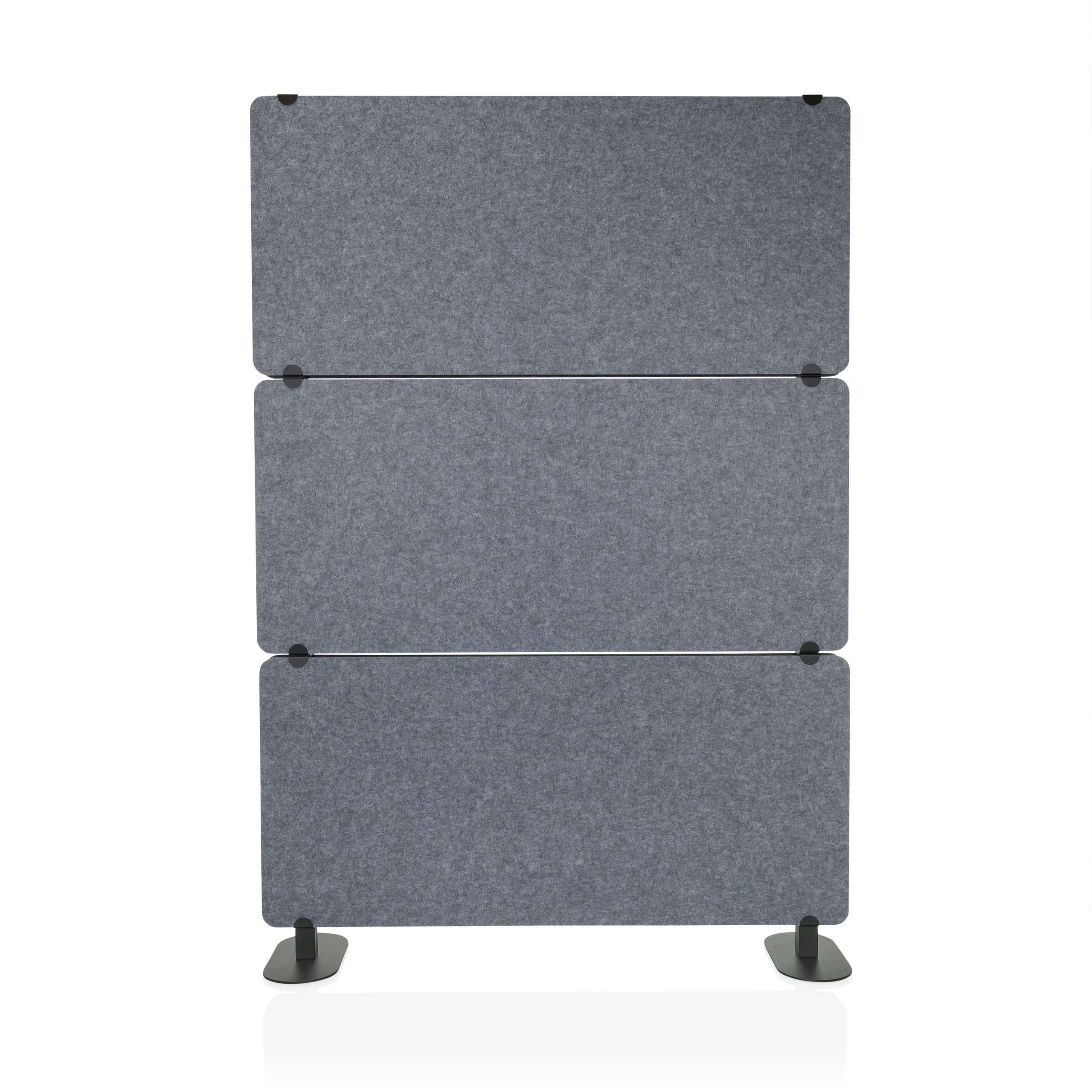 hjh OFFICE cloison Acoustique FLEXMIUT Extend cloison sur Pied, Pare-Vue pour Le Bureau et la Maison, Gris