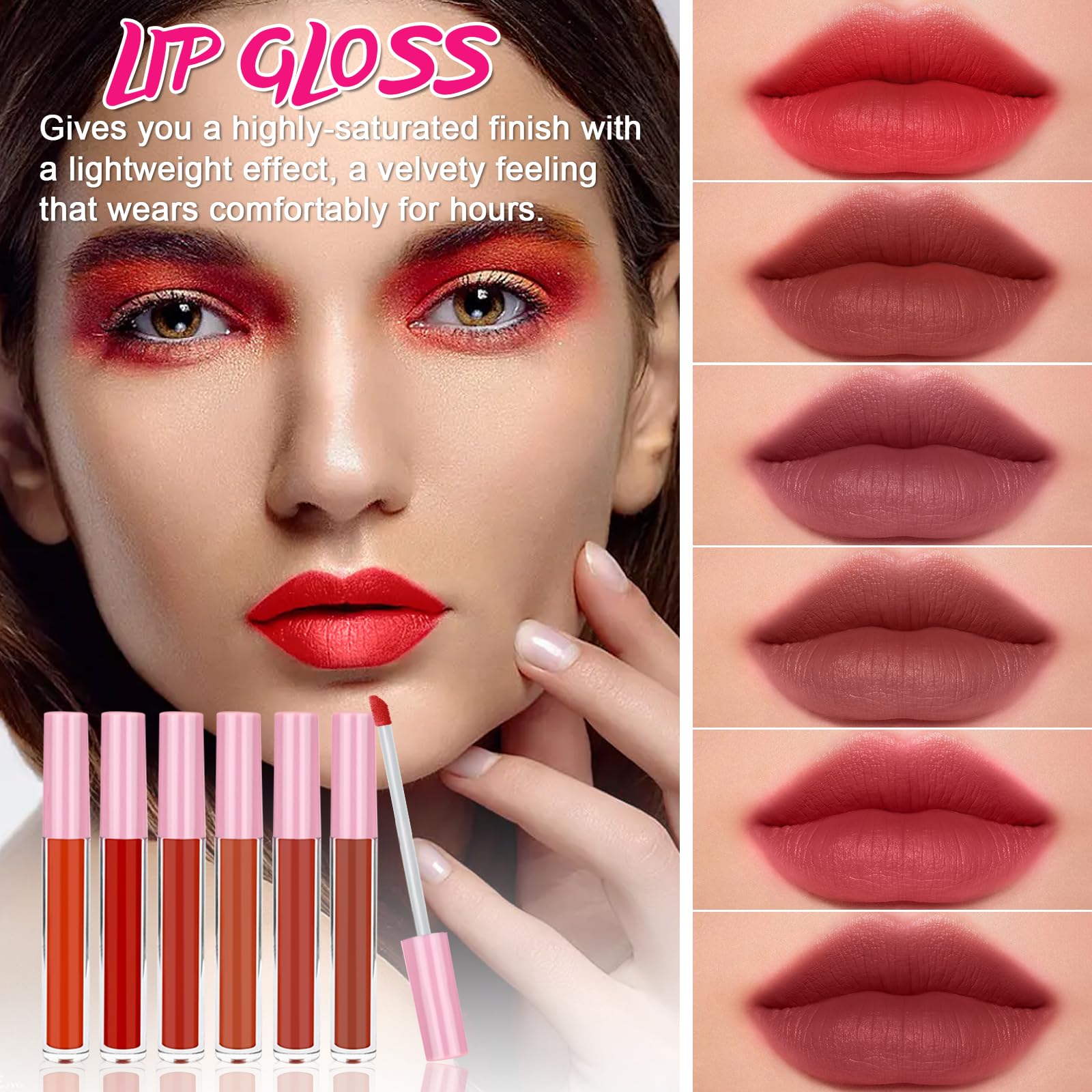 Kit completo de maquillaje para mujeres, kit completo de maquillaje para principiantes, juegos de regalo para adolescentes y niñas, todo en uno, paquete de maquillaje a granel que incluye paleta de 6
