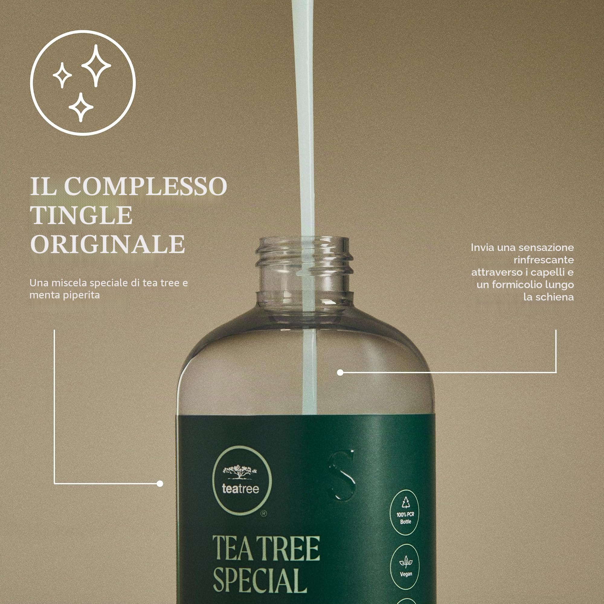 Tea Tree Special Shampoo, pulizia profonda, rinfresca il cuoio capelluto, per tutti i tipi di capelli, soprattutto capelli grassi, 1000 ml / 33.8 fl oz