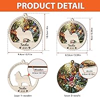 Vista 4 de Adorno de atrapasoles de setter irlandés personalizado, adorno de Navidad de Setter irlandés, regalo para perro amante, setter irlandés