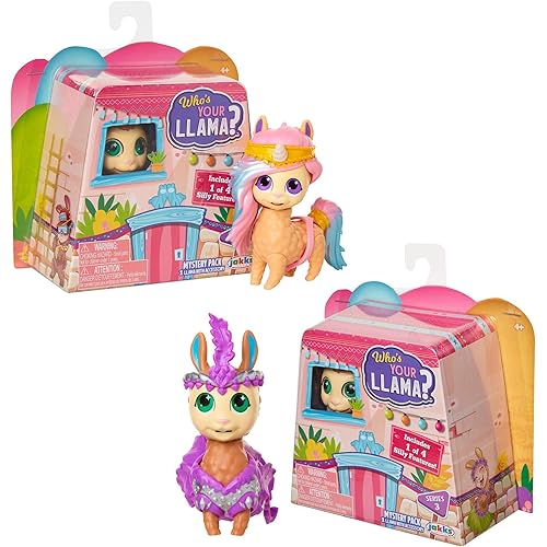 Who's Your Llama Surprise Figures! Series #3 – 10 Different Collectible Figures Available! Includes 2 Mystery Pack for A Total of 2 Toy Llama Figurines [Amazon Exclusive 2 Pack]