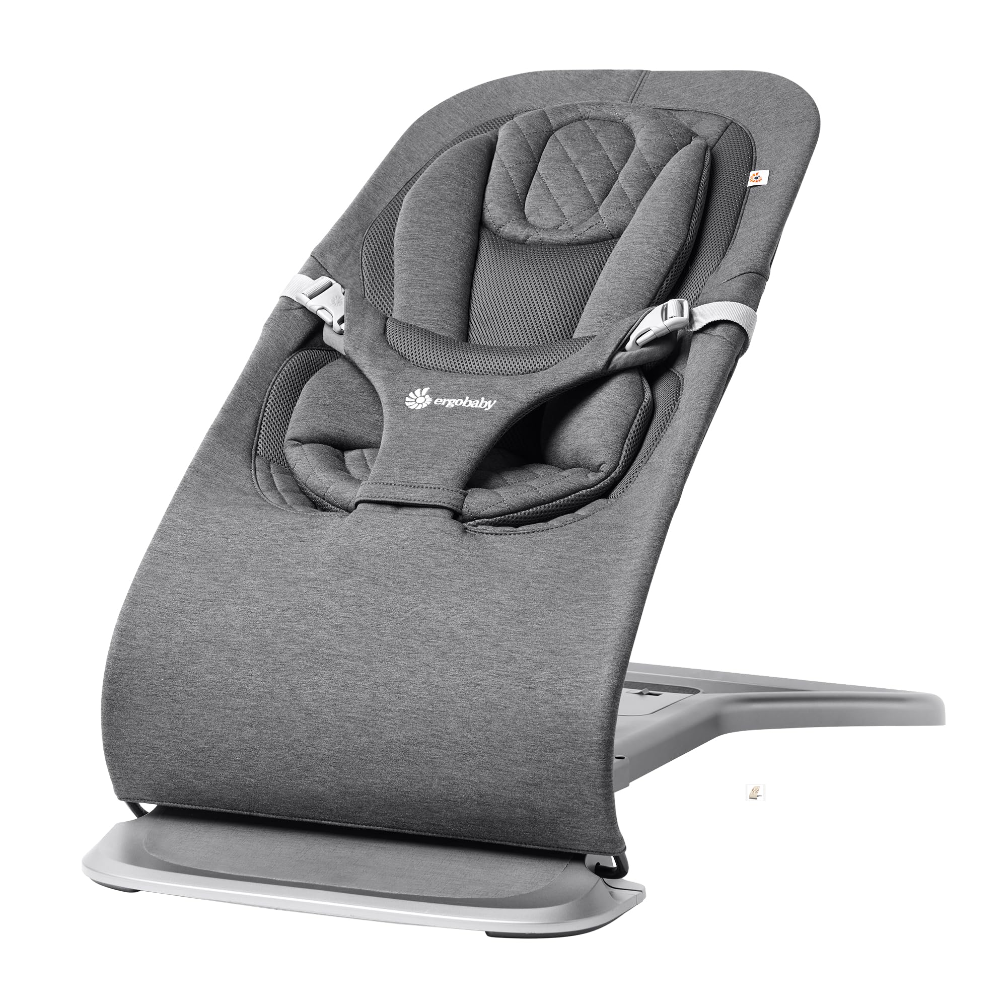 Ergobaby Evolve 3-in-1 Bouncer, Adjustable Multi Position Baby Bouncer Seat, Fits Newborn to Toddler, Charcoal Grey - 2