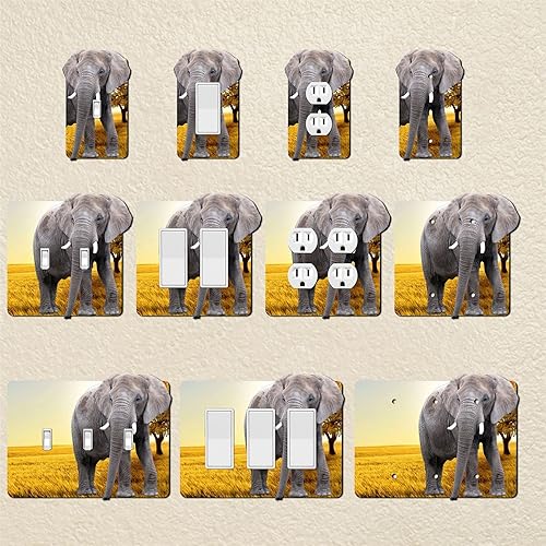 Miniatura 3 de Elefante decorativo acrílico cubierta eléctrica - Interruptor de luz individual