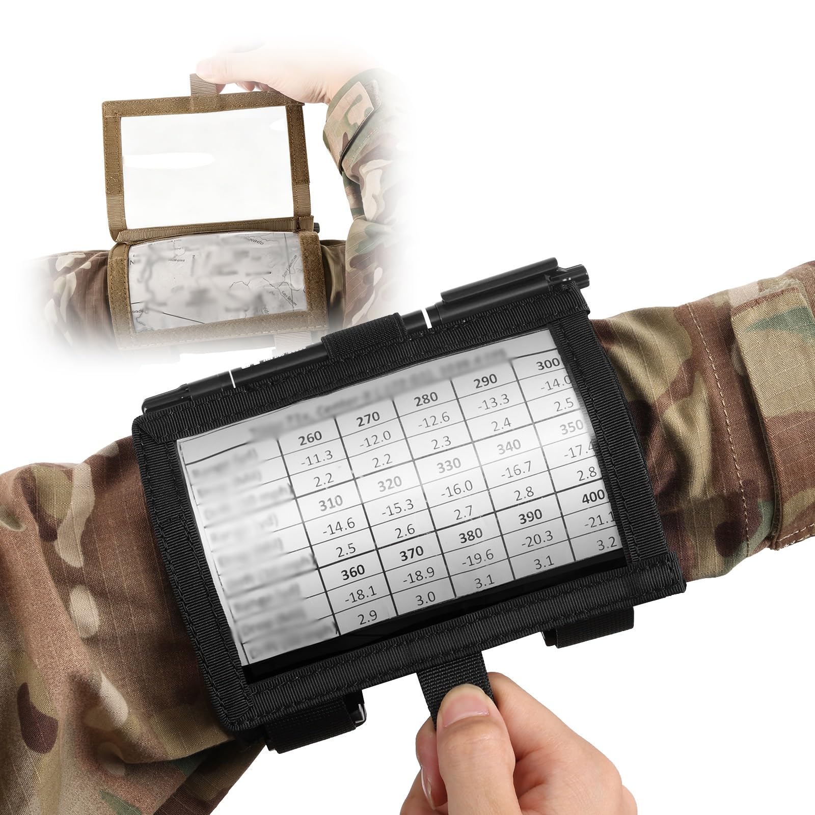 Generisch Taktische Molle Verwaltungstasche Und Armkartenhülle Set, Werkzeugtasche Für Weste Brust Taille Mit Handgelenkkartenhalter EDC