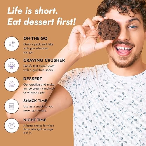 Miniatura 6 de 321glo - Galletas de colágeno  Galletas horneadas suaves, altas en proteínas, bajas en carbohidratos, bajas en azúcar, aperitivo keto para mujeres,