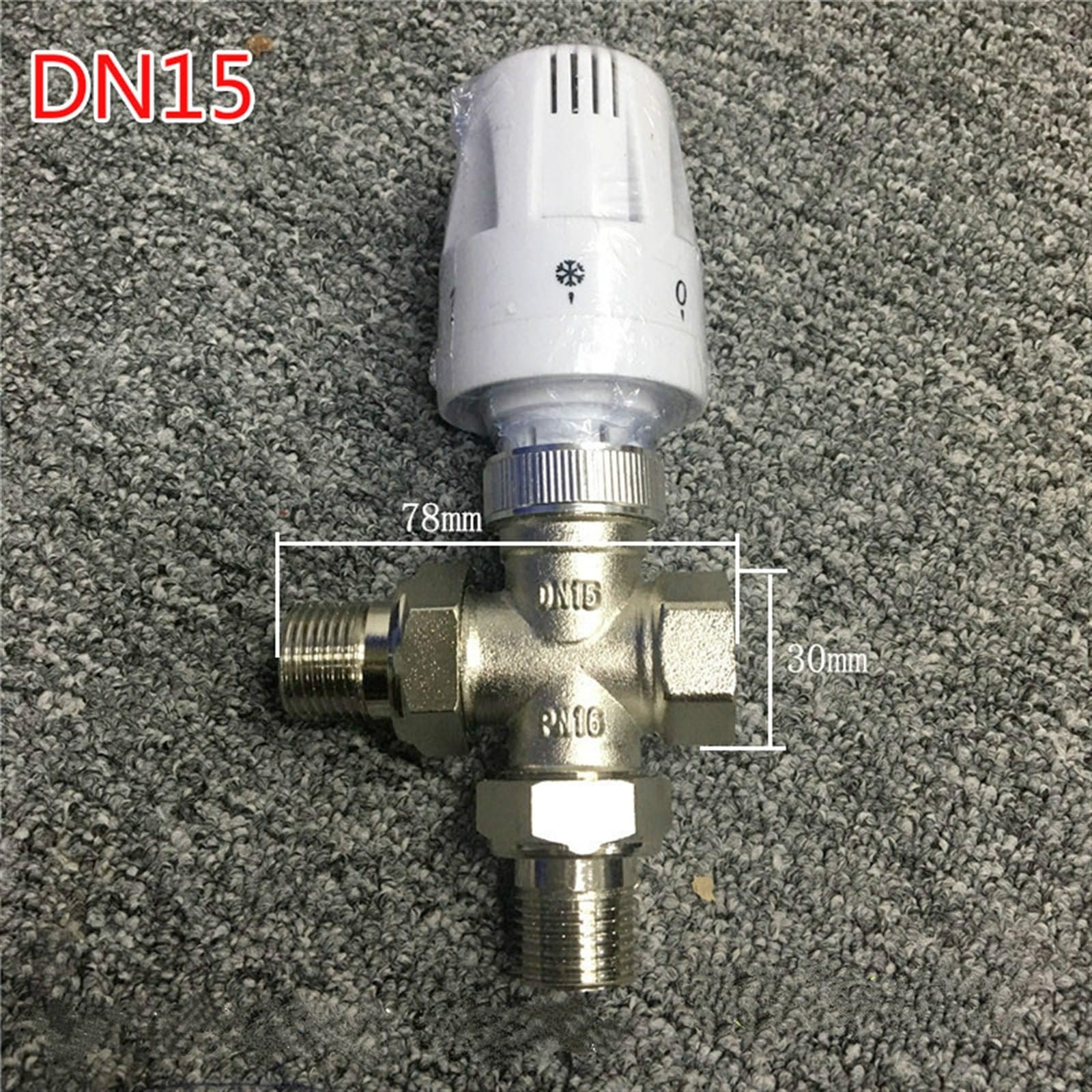 Válvula de termostato automática, válvula de latón for radiador, DN20-DN25(Size:DN15)