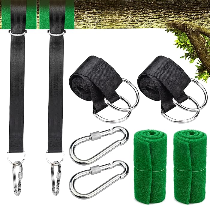 Buy GLORHA Tree Swing Straps Hanging Kit Holds 500kg, Adjustable