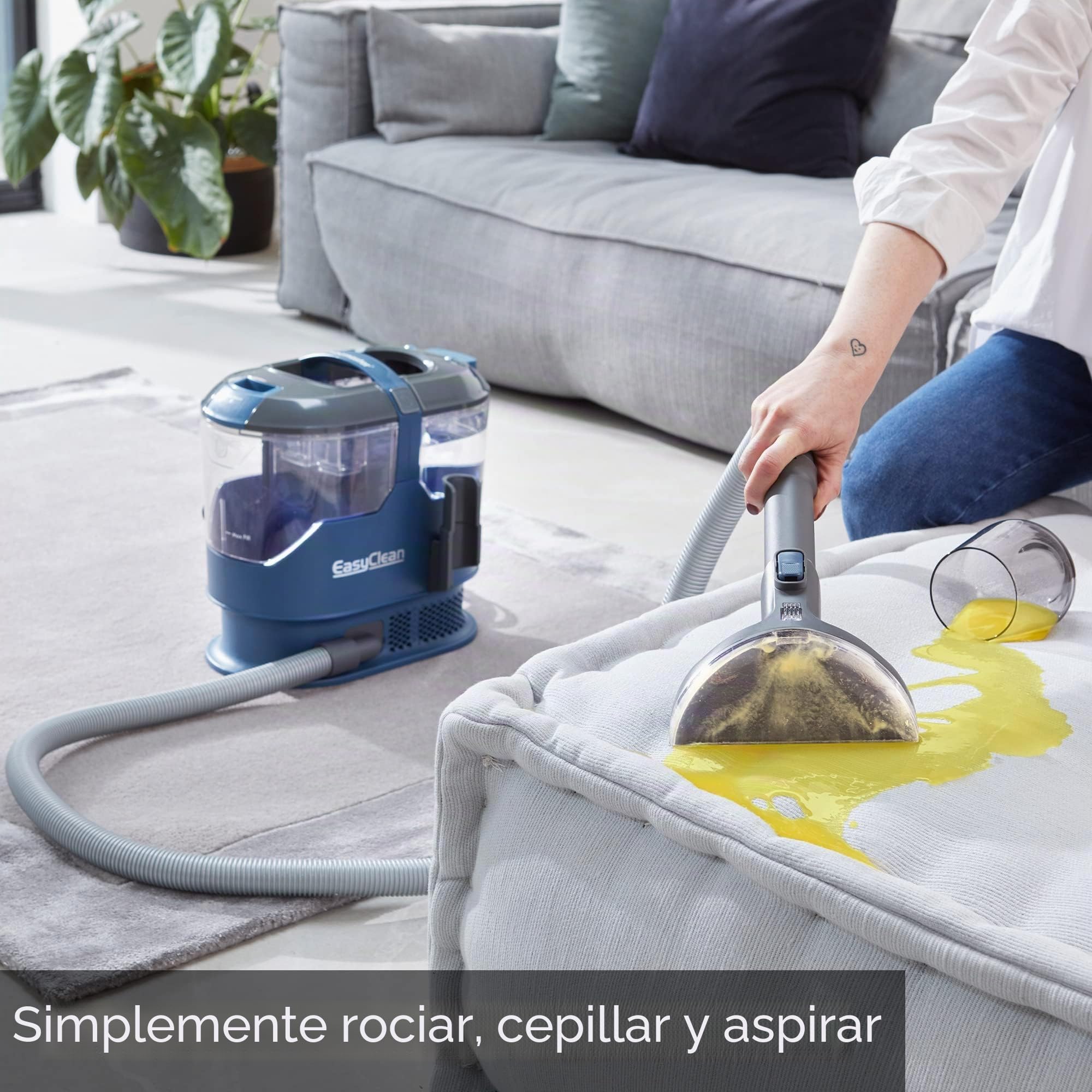 Vacmaster SCA0801 Aspirador de alfombras Limpiador de Manchas Multisuperficie para Alfombras, Moquetas, Tapicería, Escaleras y Coche | Incluye fórmula y accesorios 800 W