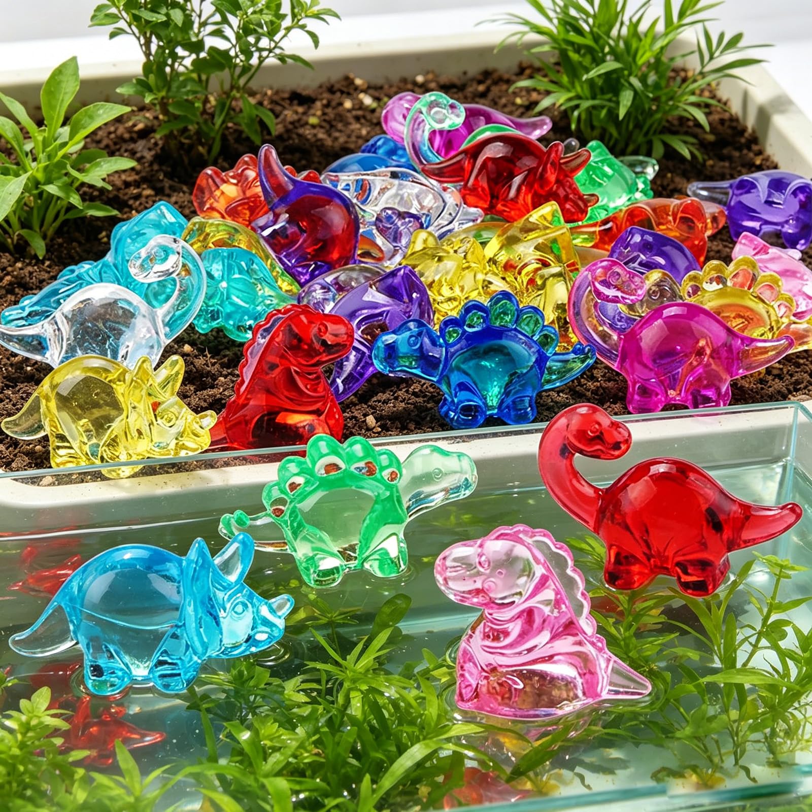120Pcs Dainty Mini Dinosaur Figures Dinosaur Dollhouse Decor, Captivating Small Plastic Dinosaurs - Image 4