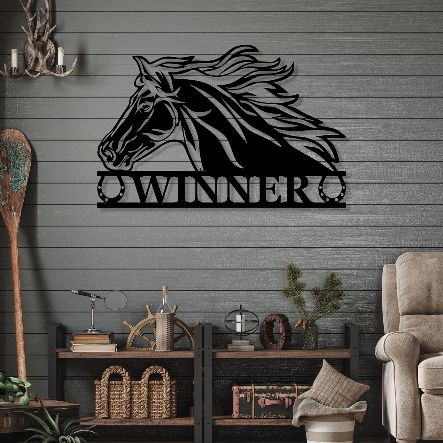 Personalized Horse Metal Wall Decor – Custom Stable Name Plaque for Barn, Rustic Western Farmhouse Accent, Unique Ranch Gift, Equestrian Gift - Image 8