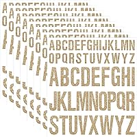 Vista 26 de 8 Sheet Glitter Letter Stickers Vinyl Alphabet Stickers Waterproof Self Adhesive Stick on Letters for Poster Bulletin Board Mailbox School