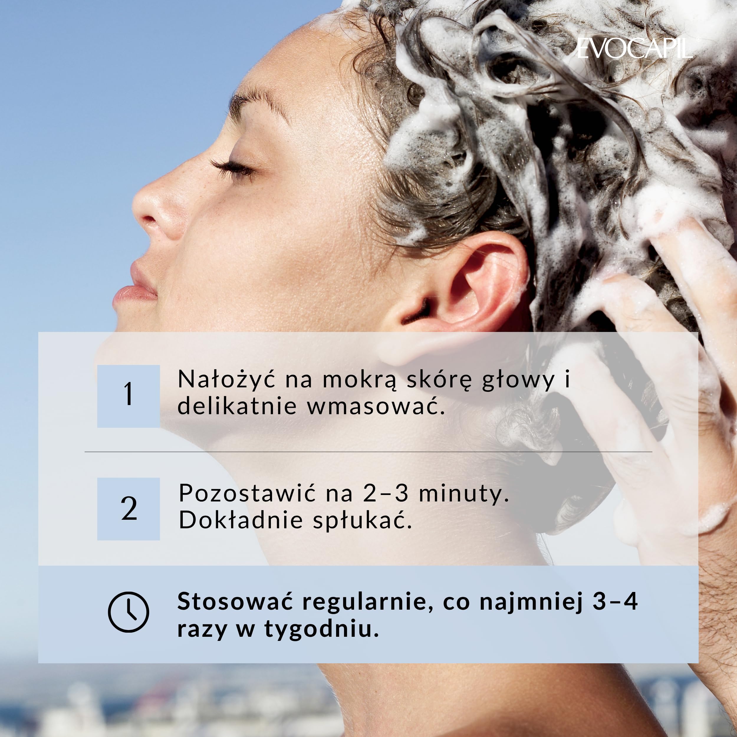Evocapil Szampon przeciw wypadaniu włosów – opakowanie 3 × 300 ml – biotyna, keratyna i Procapil – intensywne leczenie skóry głowy