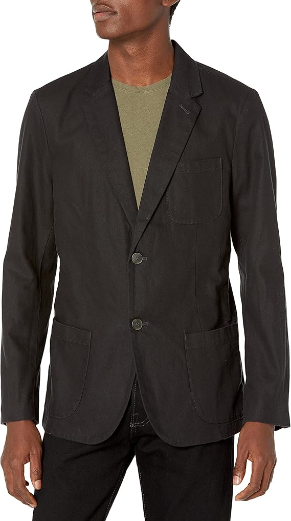 Goodthreads Men's Slimfit Linen Blazer Amazon.co.uk Clothing