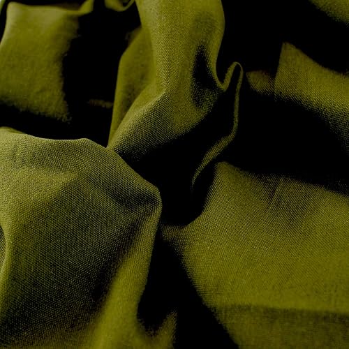 Rose Flavor Tela de lino precortada para acolchar, paño de manualidades, bricolaje para coser manualidades de 60 pulgadas por 1 yarda (verde militar)