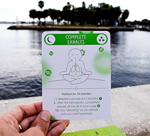 Miniatura 5 de Las 100 mejores tarjetas de meditación diaria, artículo para aliviar la ansiedad para relajarse, kit de cuidado personal para aliviar el estrés,