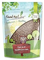 Vista 1 de Food to Live - Lentejas rojas enteras, 2.5 libras - Lentejas crudas secas, germinables, veganas, kosher, a granel. Cocción rápida. Buena fuente
