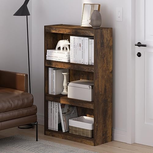 Miniatura 13 de Estantería abierta Furinno Luder de 5 cubos, montaje sin herramientas, color blanco Blanco,2-Pino ámbar,Blackwood,Roble francés,Pino ámbar,madera