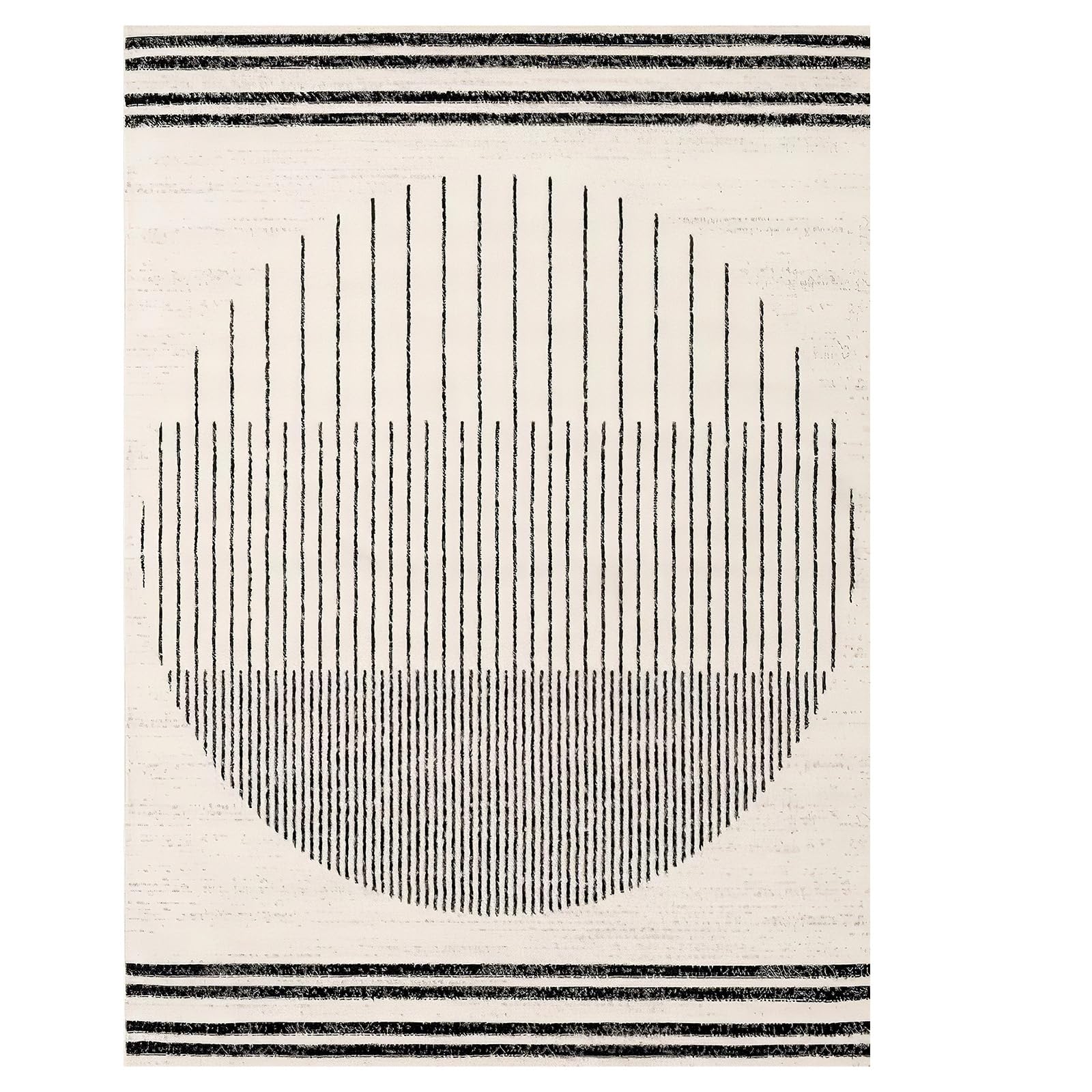 Dekoracyjne dywaniki do domu salon sypialnia dla dorosłych, mata chroniąca podłogę, nowoczesny geometryczny czarny, biały, beżowy, 90 x 120 cm