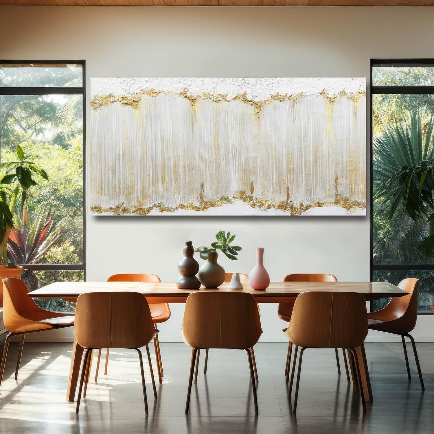 Home Decor White Abstract Wall Decor Large Framed Canvas Wall Art for Living Room Gold Painting White Wave Contemporary Art for Bedroom 29x58 Inch Home Decor White Abstract Wall Decor Large Framed Canvas Wall Art for Living Room Gold Painting White Wave Contemporary Art for Bedroom 29x58 Inch