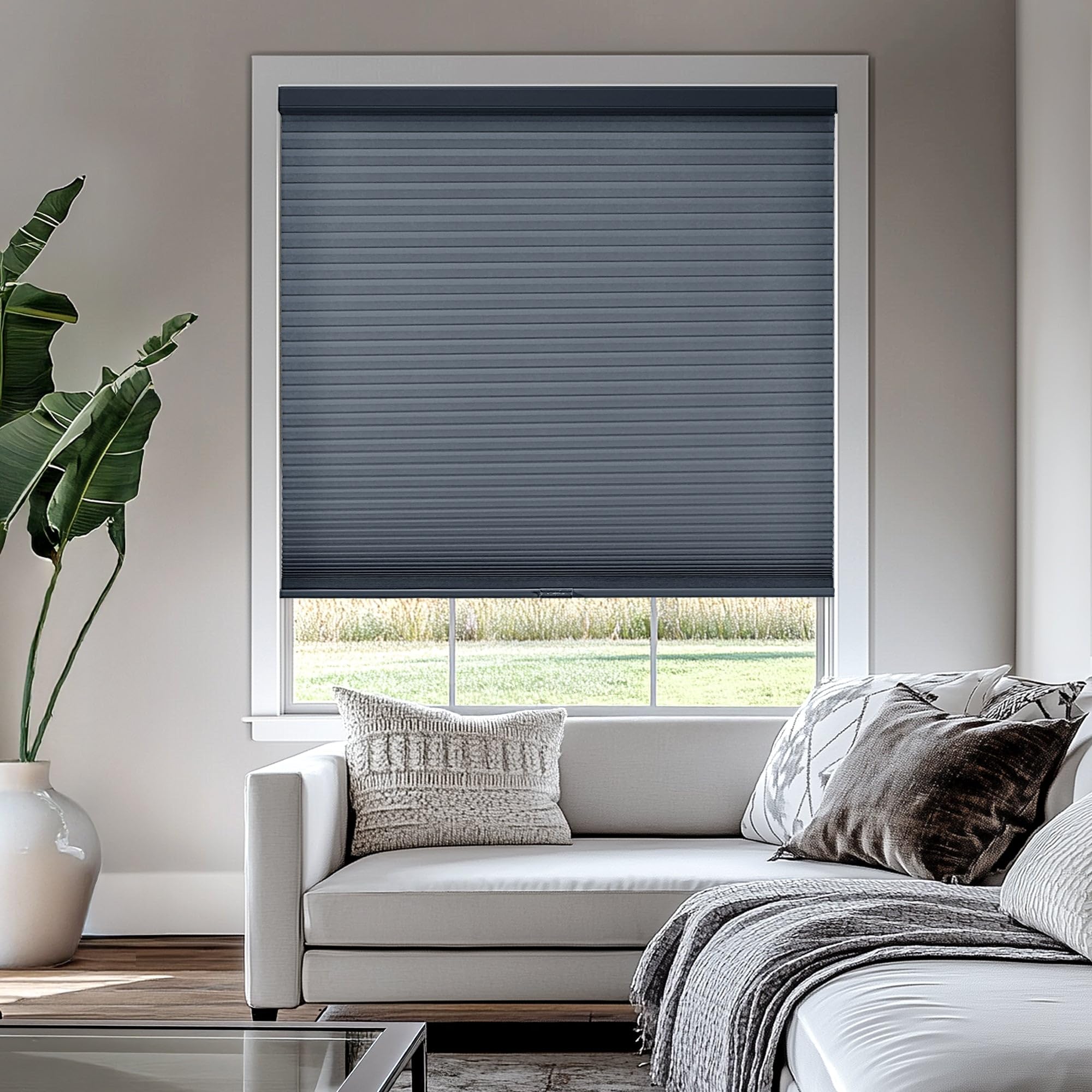 CHICOLOGY Cellular Shades – Cordless Honeycomb Blinds, Blackout or Light Filtering Window Shades for Home, Bedroom, Living Room, Kitchen, Office &