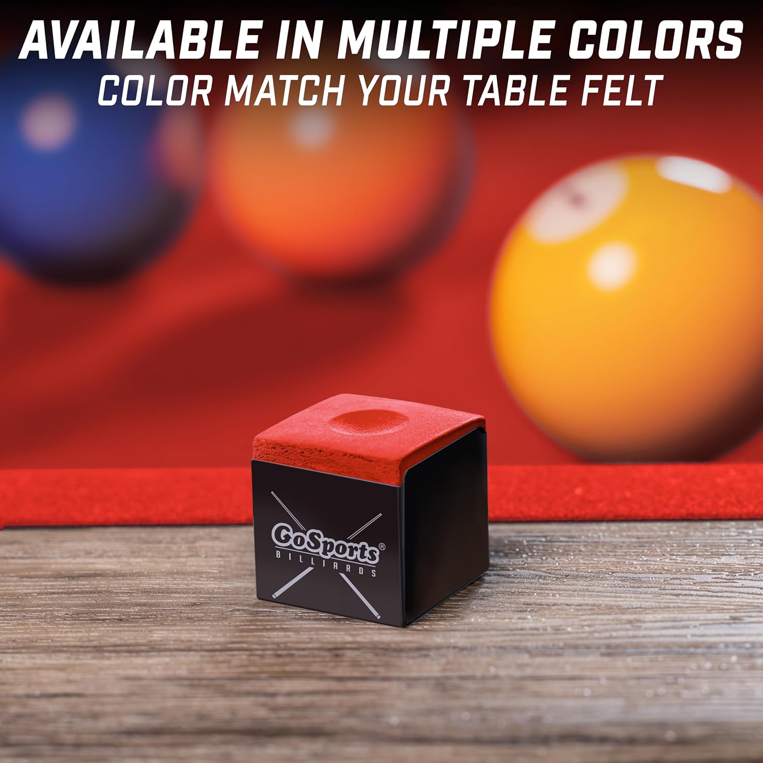 GoSports Premium Pool Cue Chalk Cube 12 Pack - Black, Blue, Red, or Green - Billiards Pool Stick Chalk image 5