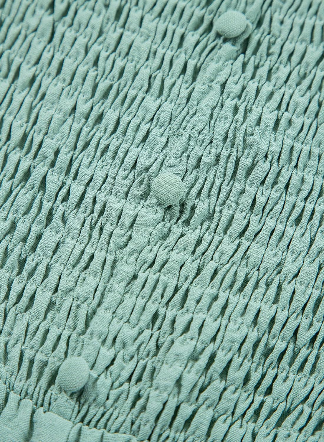 Dokotoo Jumpsuits for Women 2026 Summer Lantern Sleeves Rompers Wide Leg Casual Overalls with Pockets - Image 6